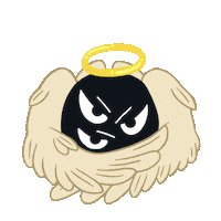 marxmushroom angry fire mad angel Sticker