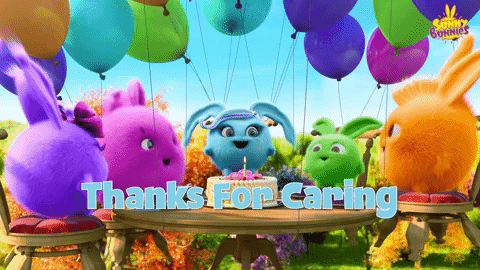 Be Kind Thank You GIF by Sunny Bunnies