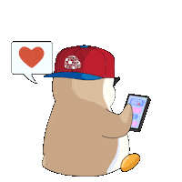 Love It Hearts Sticker by Pudgy Penguins