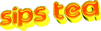 Sips Tea Sticker by GIPHY Text