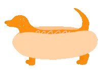 Happy Hot Dog Sticker