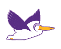Louisiana Pelican Sticker by Sweet Baton Rouge