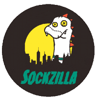 Sockzila Sticker