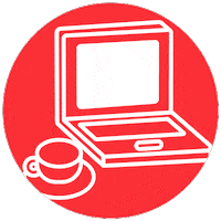 workspace remote working Sticker by Nibol