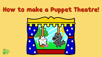 How To Make A Puppet Theatre | DIY Shadow Puppet Theatre | #PantsBear
