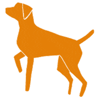 Dog Weimaraner Sticker by Andrea Caceres