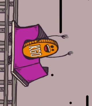 Crashing Roller Coaster GIF by KiwiGo (KGO)