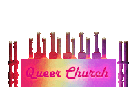 Sarah_Rain rainbow pride church queer Sticker