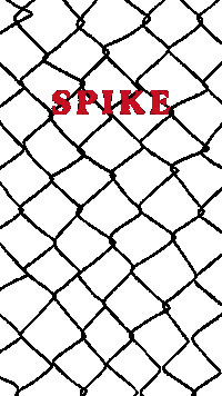 Spike Fence Sticker by nitrousa