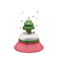 fof__ christmas 3d snow star Sticker