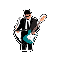 Rockstar Beatles Sticker by Tiger Baby Records