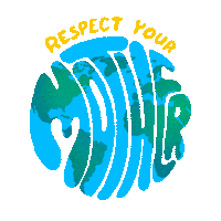 Climate Change Earth Sticker by INTO ACTION