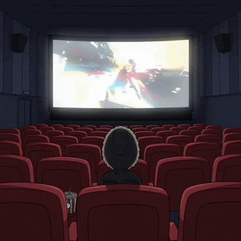 Watching Big Screen GIF by Lonely Aliens
