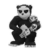 Panda Sitting Sticker by Endangered Labs