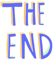 The End Caci Sticker by cacicakaduz