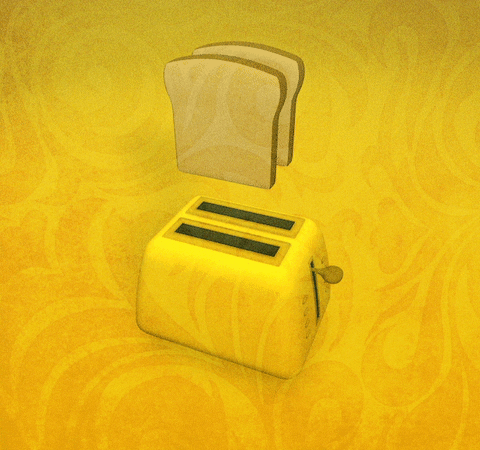 bread toast GIF by April Faison