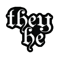minervasmark instagram goth gothic pronouns Sticker
