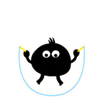 mawsmy hopping dotto mawsmy skiprope Sticker