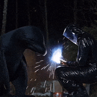 doopiidoo forest dolphin sparks welding GIF