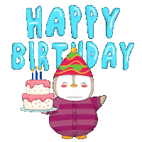 Excited Happy Birthday Sticker by Pudgy Penguins