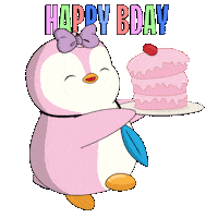 Excited Happy Birthday Sticker by Pudgy Penguins
