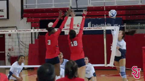 St Johns Volleyball GIF by St. John's Red Storm
