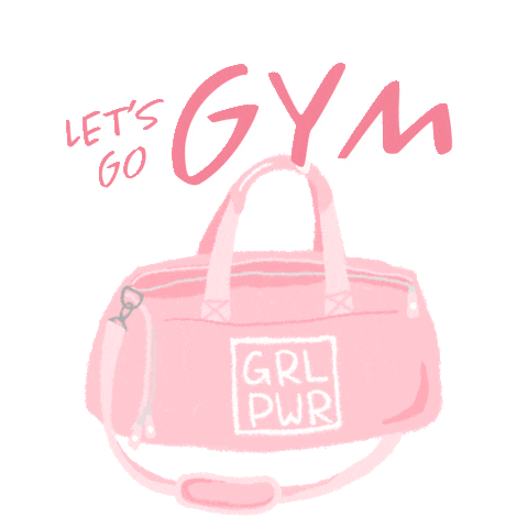 anniecchiang giphyupload gym letsgo grlpwr Sticker