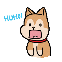 Shiba Inu Wow Sticker by Ai and Aiko