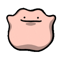 Pokemon Ditto Sticker by Cavan Infante