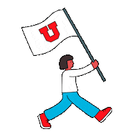 Utes Universityofutah Sticker by The University of Utah Asia Campus