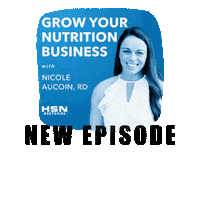 Health Podcast Sticker by HSN Mentoring - Grow Your Nutrition Business