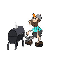 Cook Out Cooking Sticker