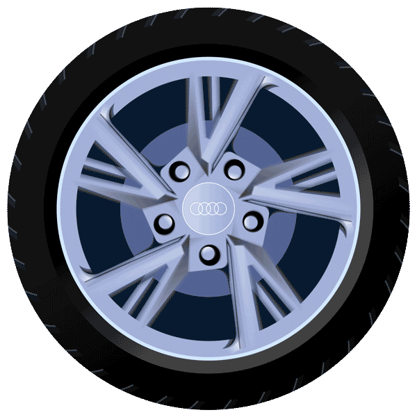 AudiSpainOfficial giphyupload wheel audi wheels Sticker