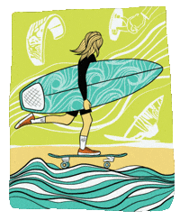 tendizajnstudio surfing surfer wavesvibe runningsurfer GIF