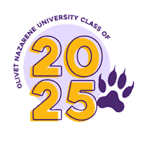 OlivetNazareneUniversity gold purple university tiger Sticker