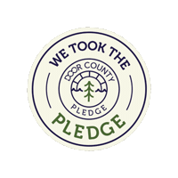 doorcounty wisconsin pledge leave no trace lnt Sticker