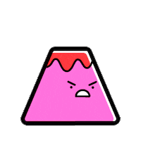 Angry Lava Sticker