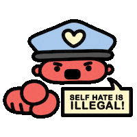 officerbnice love pointing police hate Sticker