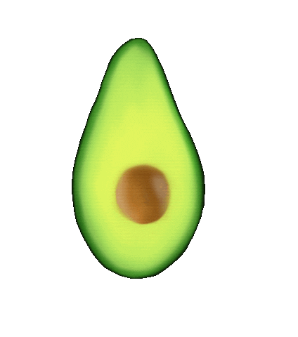 Drop Avocado Sticker
