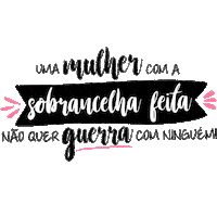 Guerra Sobrancelha Sticker by Bia Anjos