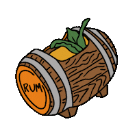 Mai Tai Illustration Sticker by Trader Vic's