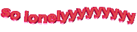 Lonely Pink Sticker by AnimatedText
