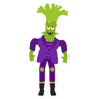 Halloween Cheese Sticker by Strings & Things