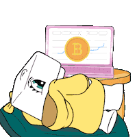 Crypto Chill Sticker by Ordinary Friends