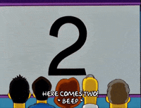 homer simpson countdown GIF