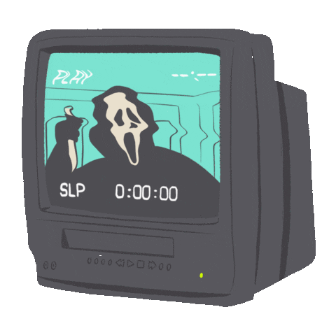 Halloween Television Sticker