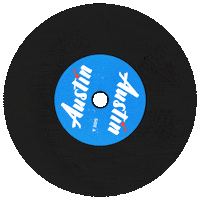 Vintage Dj Sticker by Visit Austin