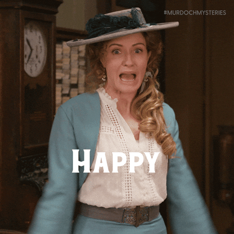 Happy Birthday Reaction GIF by Murdoch Mysteries