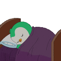 Tired Good Night Sticker by Abster