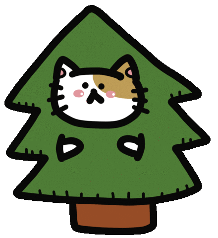 Merry Christmas Cat Sticker by Playbear520_TW